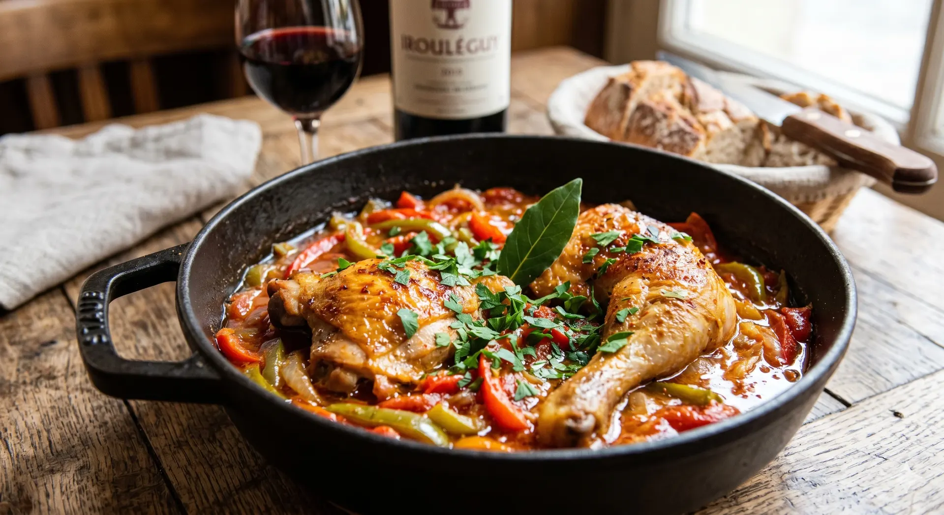Poulet basquaise
